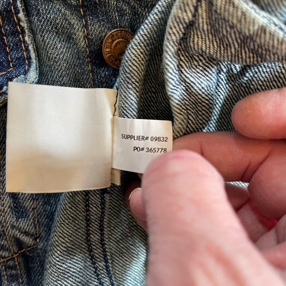 DENIM & SUPPLY RALPH LAUREN Relaxed Trucker Distressed Denim vest size L - Picture 9 of 13